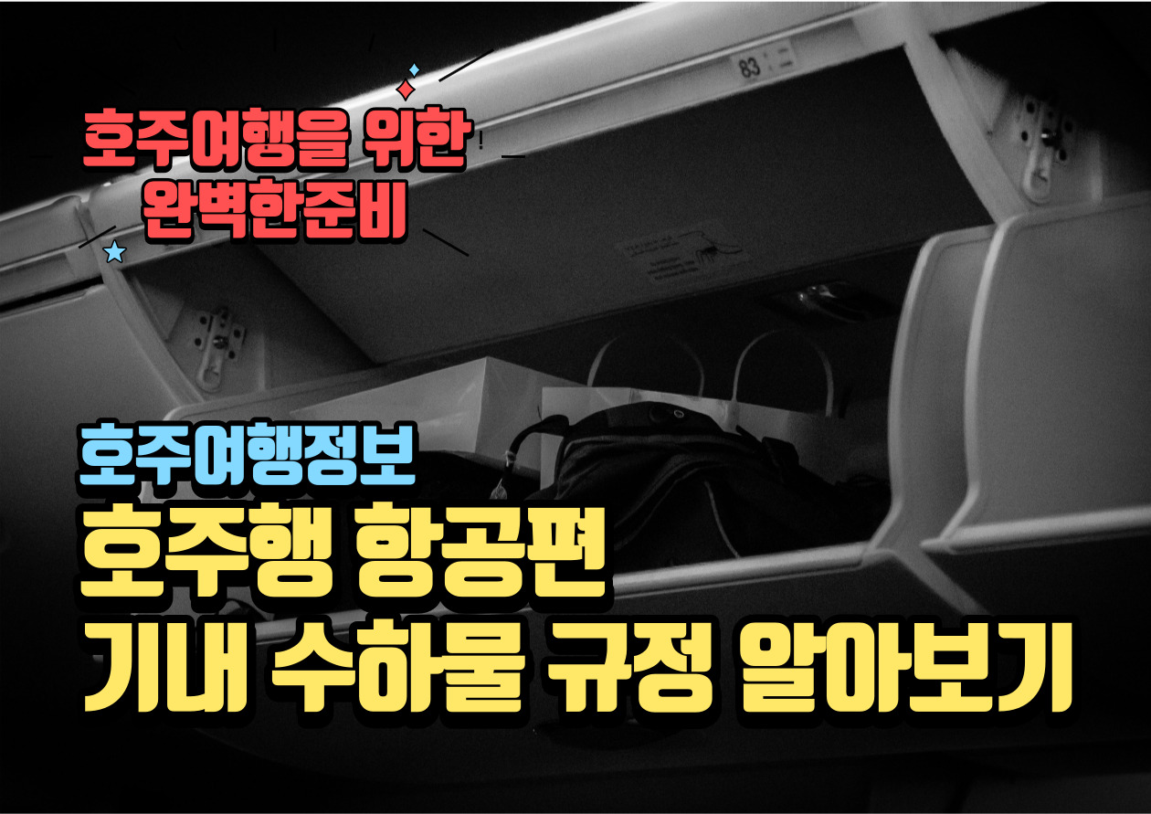 호주 휴대 기내 수화물 규정